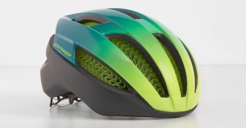 Casco de bicicleta Bontrager Specter WaveCel color Amarillo radioactivo/Verde turquesa