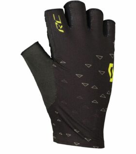Guantes cortos de ciclismo Scott RC TEAM SF Glove color negro amarillo
