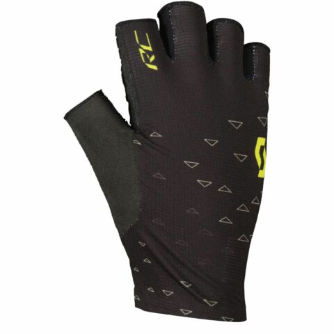 Guantes cortos de ciclismo Scott RC TEAM SF Glove color negro amarillo