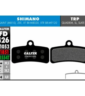 Pastillas de freno Galfer Standard para SHIMANO SAINT, ZEE, 8020, 9120 4 PISTONES